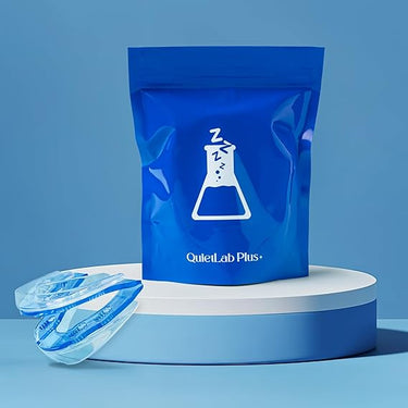 QuietLab Plus Dispositivo Anti-Russamento, 25 Posizioni Regolabili, per Uomini e Donne | Senza BPA, Senza Necessità di Modellatura, Apertura Libera della Bocca Durante il Sonno | Tecnologia Brevettata